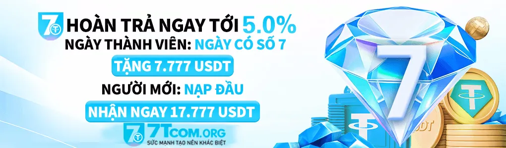 7tcom hoàn trả ngay 5.0%